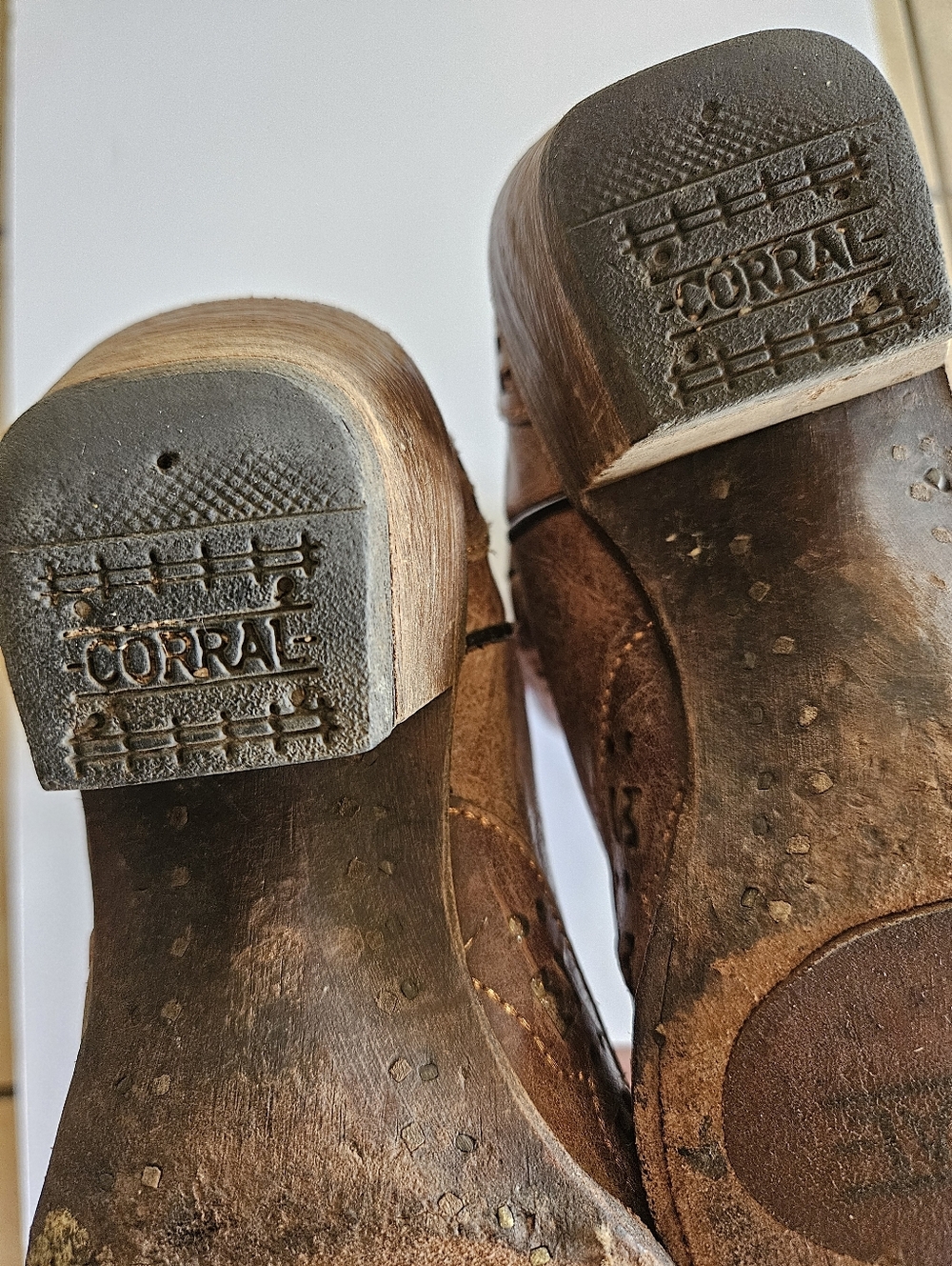 Corral Women's Glitter Inlay Western Boots Snip Toe Cognac, Size 6.5 - Picture 12 of 14